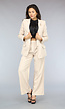 Blazer met Wide Leg Pantalon Set