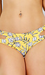 Gele Print Bikinibroek