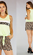 Tanktop Lime Panterprint