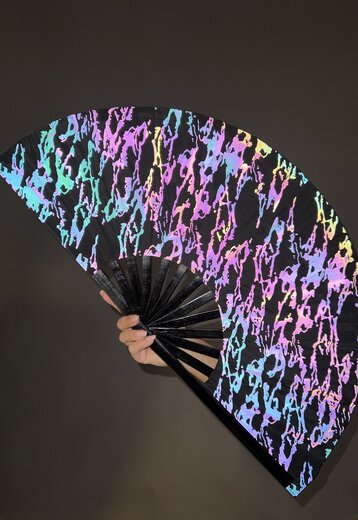 XXL Waaier met Reflecterende Print