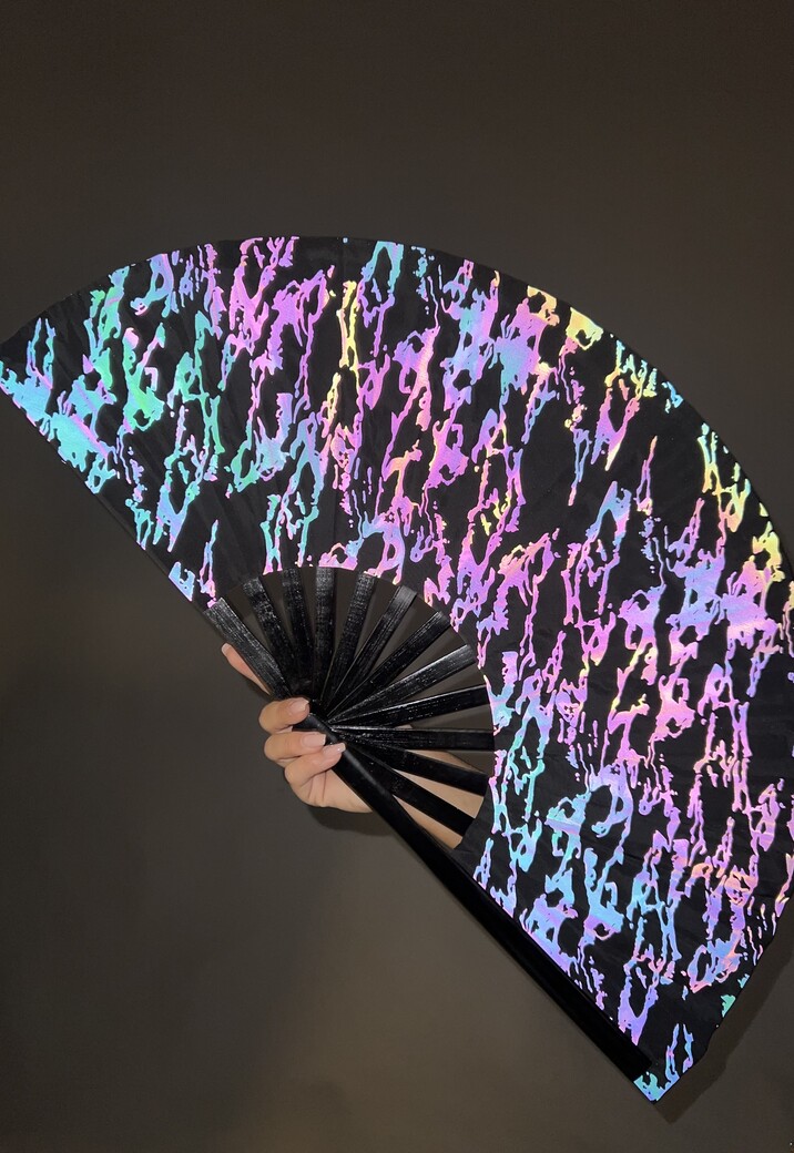 XXL Waaier met Reflecterende Print