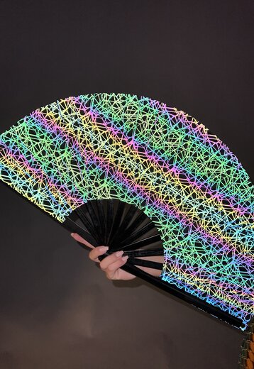 XXL Waaier met Reflecterende Grafische Print