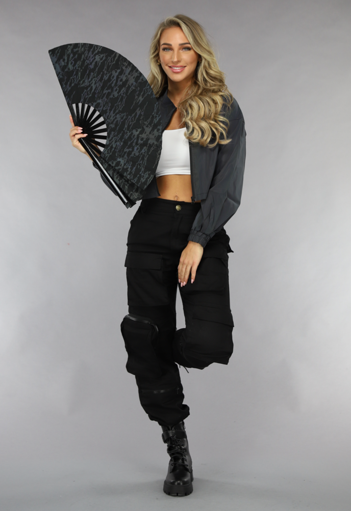 XXL Waaier met Reflecterende Print