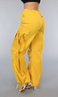 Mosterd Gele Parachute Broek met Zakken