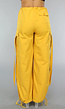 Mosterd Gele Parachute Broek met Zakken