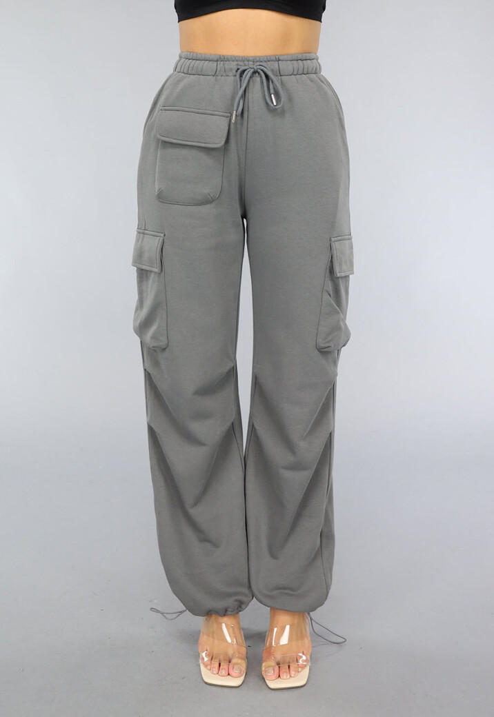 Antraciet Cargo Joggingbroek met Zakken
