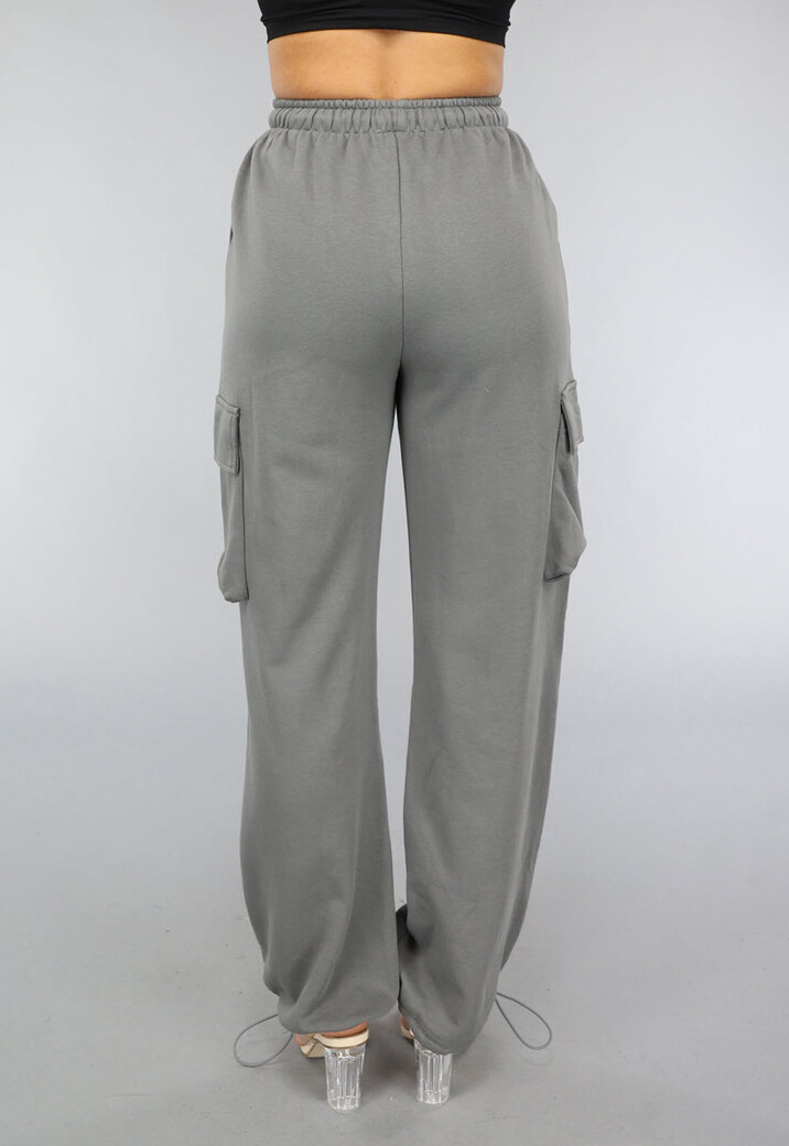 Antraciet Cargo Joggingbroek met Zakken