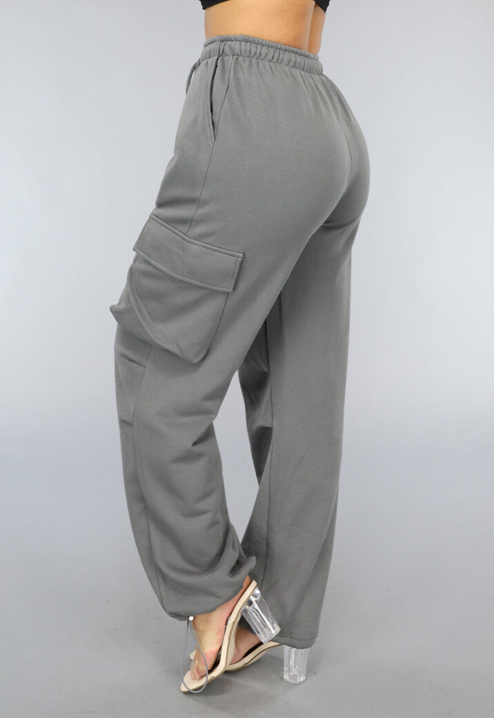 Antraciet Cargo Joggingbroek met Zakken