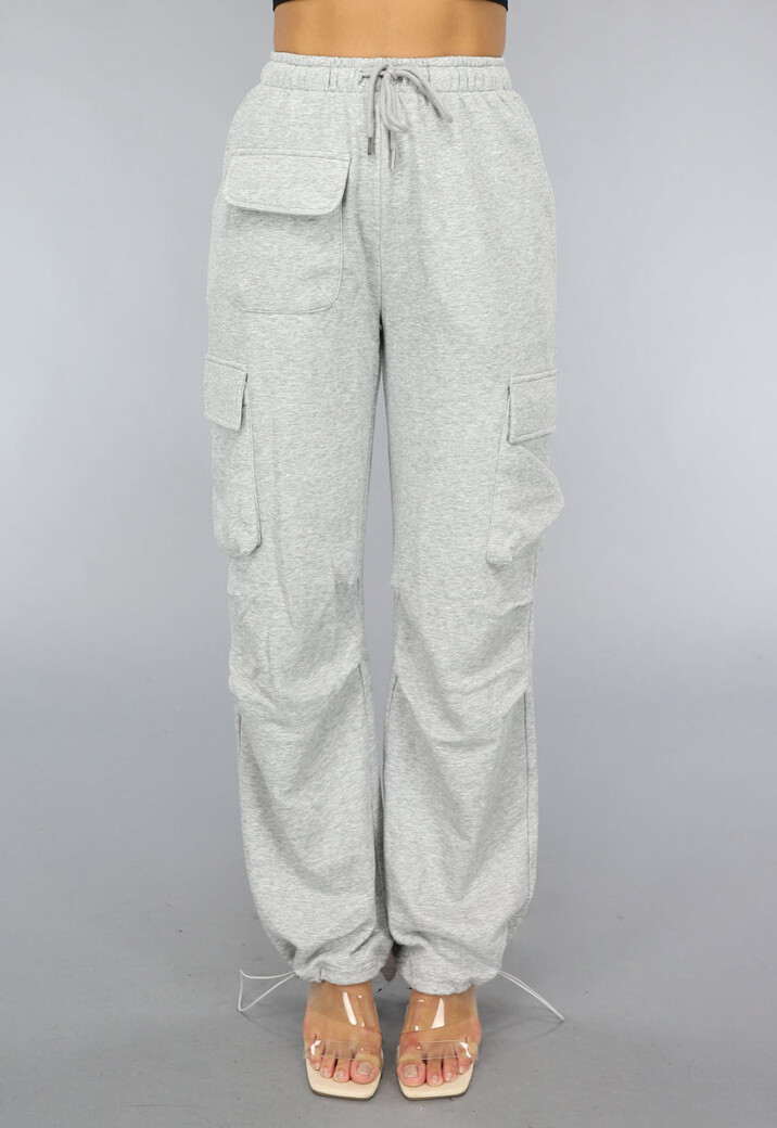 Grijze Utility Jogger met Zakken