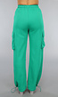 Groene Cargo Jogger met Stretch en Zakken