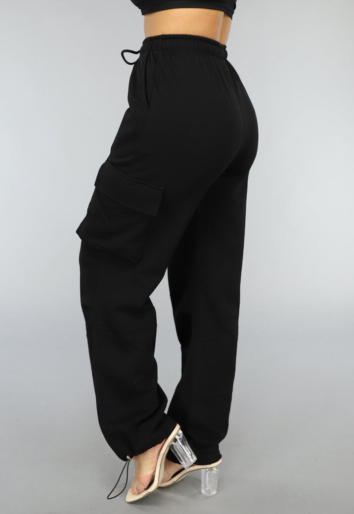 Zwarte Cargo Jogger met Zakken