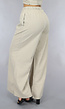 Wide Leg Linnenlook Broek