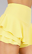 Pastel Gele Ruffle Skort