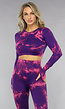 2-Delige Paarse Sportset met Print