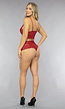 Bordeaux Rode Kanten Brazilian Lingerie Set