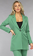 Classy Halflange Blazer in Sage Groen