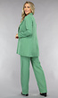 Classy Halflange Blazer in Sage Groen