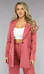 Classy Halflange Blazer in Oudroze