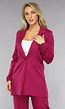 Classy Halflange Blazer in Aubergine