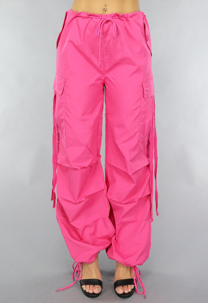 Roze Parachute Utility Broek