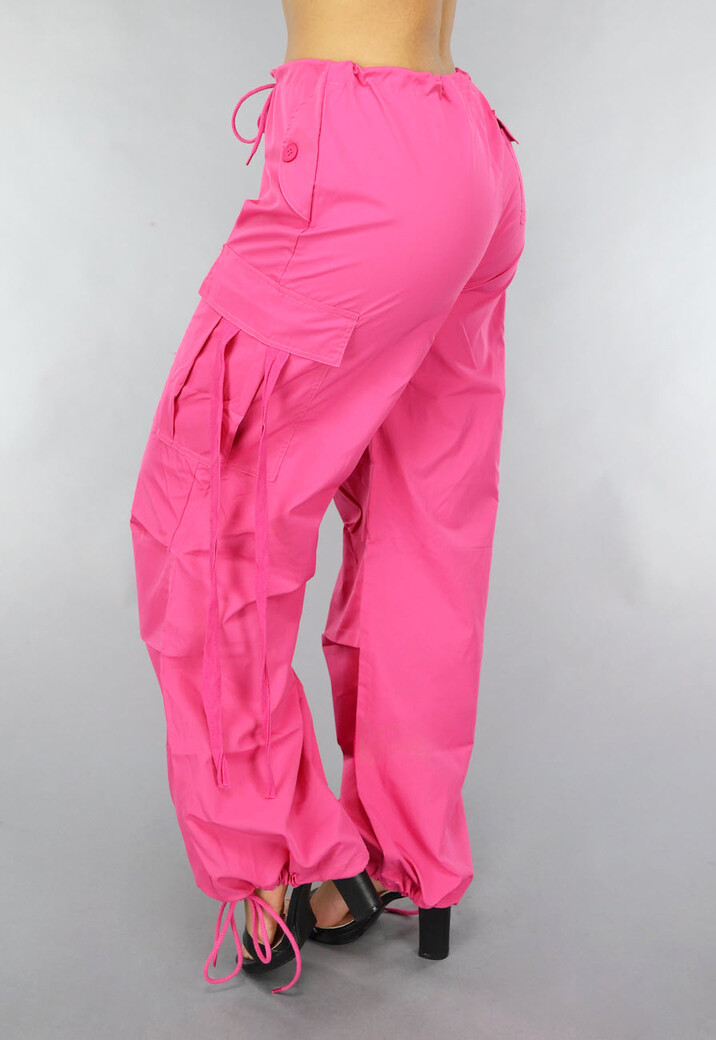 Roze Parachute Utility Broek
