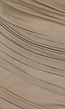 Geplooide Asymmetrische One Shoulder Taupe Bodycon Jurk