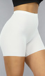 Witte Corrigerende Naadloze Biker Short met Hoge Taille