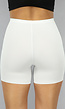 Witte Corrigerende Naadloze Biker Short met Hoge Taille