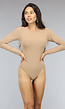 Gladde Longesleeve Nude Bodysuit