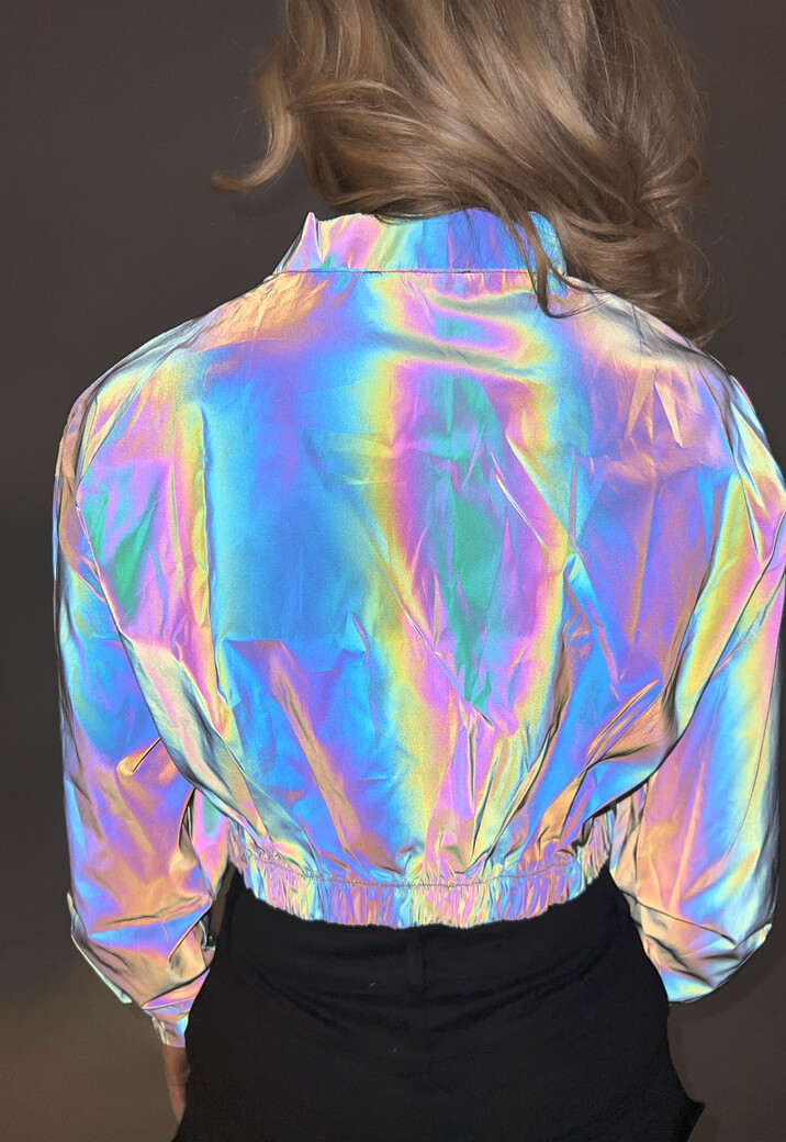 Cropped Reflecterende Bomberjas