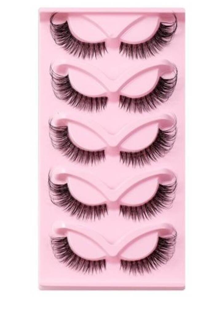 Cat Eye met Wispie Look Plak Wimpers Set van 5