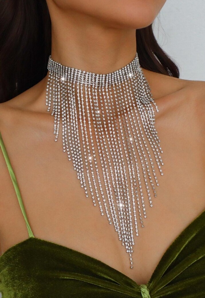 Zilveren Waterval Ketting