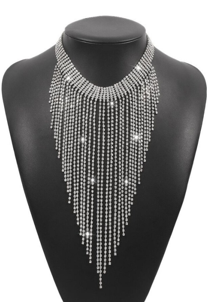 Zilveren Waterval Ketting