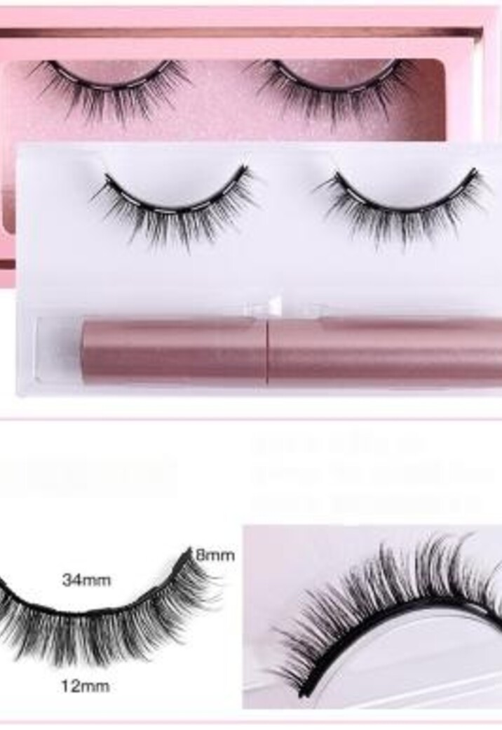 Magnetische Wimpers met Korte Wispy Look