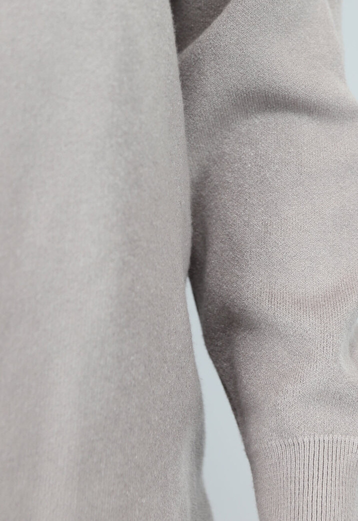 Zachte Taupe Lounge Set met Overslag