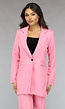 Classy Halflange Blazer in Lichtroze