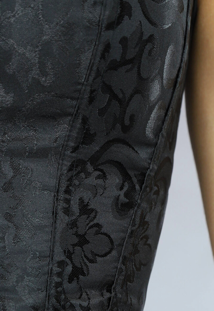 Paisley Print Korset Top met Hartvormige Halslijn