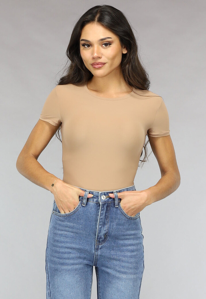 Camel Stretch Body met Korte Mouwen