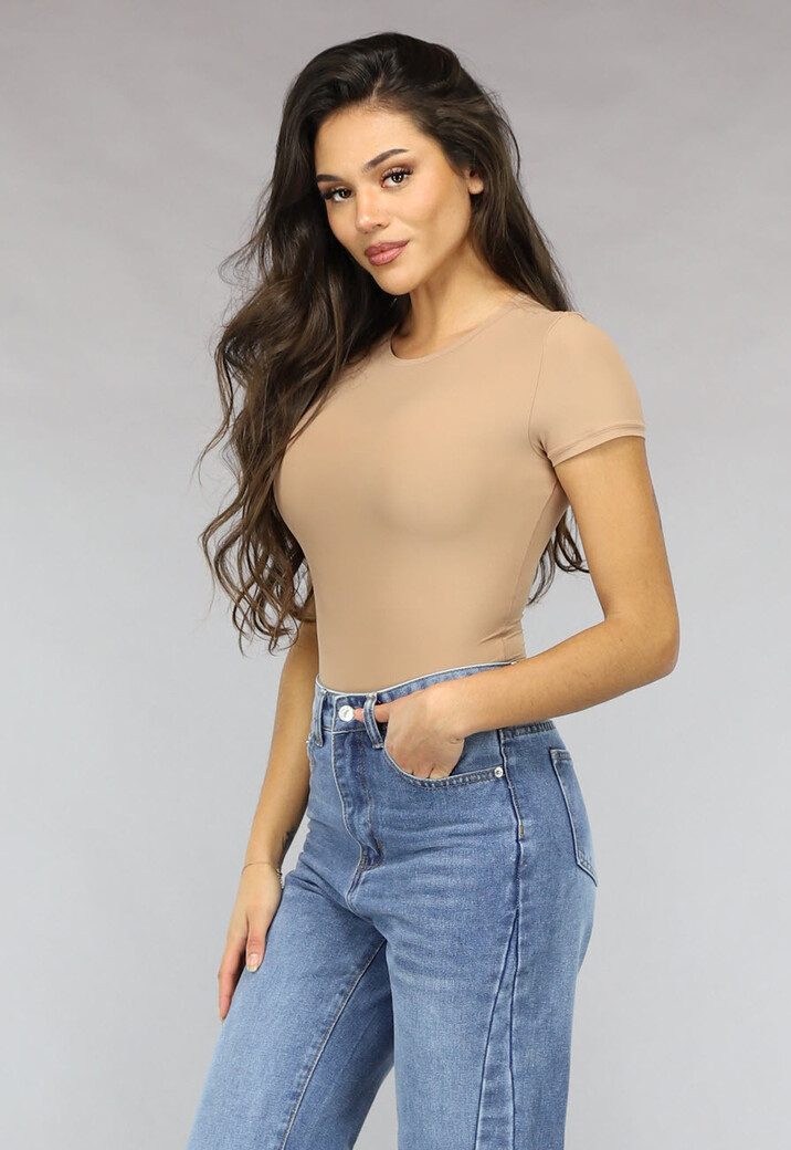 Camel Stretch Body met Korte Mouwen