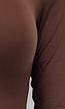 Bruine Elastische Longsleeve Bodysuit
