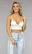 NEW1511 Witte Satin Look Triangel Crop Top