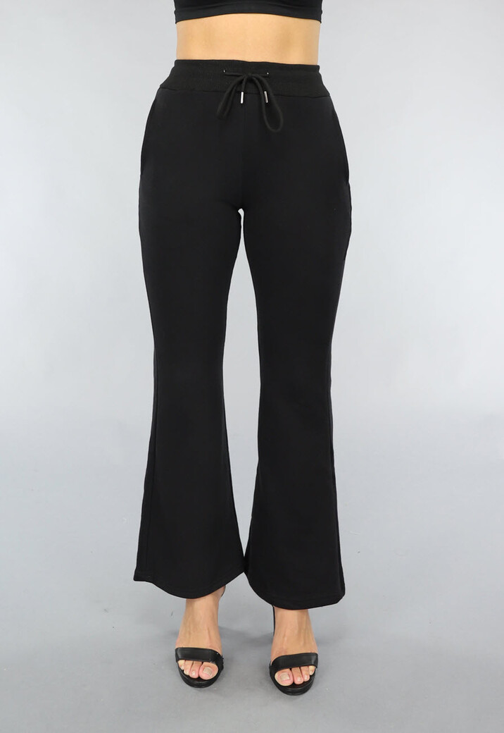 Zwarte Jogger met Flair Model Uwantisell.nl