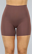 Corrigerende Naadloze Biker Short in Donkerbruin