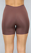 Corrigerende Naadloze Biker Short in Donkerbruin
