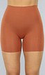Corrigerende Naadloze Biker Short in Bruin