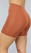 Corrigerende Naadloze Biker Short in Bruin