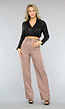 Straight Leg Pantalon in Taupe