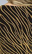 Stretchy Longsleeve Top met Gouden Zebra Print