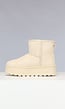 Beige Sneeuw Laarsjes met Plateau Zool