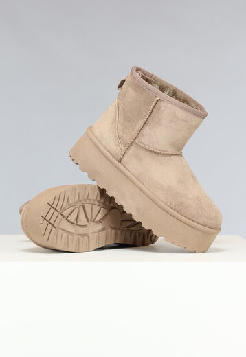 OP=OP! Khaki Enkelboots met Chunky Zool